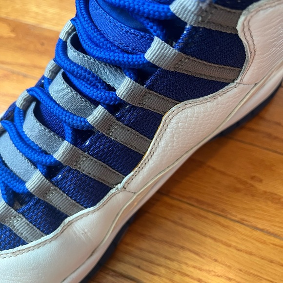 Air Jordan Retro 10 Old Royal Blue/white/Old Royal-Stealth Size 11 - Picture 9 of 11